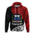 Samoa Zip Hoodie Beloved Samoan Mix Polynesian Pattern LT13 Unisex Red - Polynesian Pride