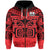 Marquesas Islands Zip Hoodie Marquesas Tattoo LT13 Unisex Red - Polynesian Pride