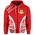 Kolisi Tonga Zip Hoodie LT13 Unisex Red - Polynesian Pride