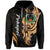 Pohnpei Simple Zip Hoodie Tropical Flowers LT13 Unisex Black - Polynesian Pride