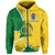 Custom Cook Islands Rugby Zip Hoodie Polynesian Turtle Custom Text and Number LT13 - Polynesian Pride