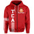 Custom Kolisi Tonga Zip Hoodie TCA LT13 - Polynesian Pride