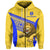 Custom Suva Grammar Fashion Zip Hoodie (For Kid) Fiji School Version Lion Gold LT13 - Polynesian Pride