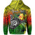 Custom The Shaka Hawaii Hoodie Tropical Flowers Reggae Version LT13 - Polynesian Pride