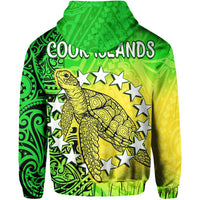 Cook Islands Hoodie Cook Islands Coat of Arms Turtle Polynesian LT14 - Polynesian Pride