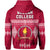 (Custom Text and Number) Beulah College Hoodie Ngatu Pattern Tonga LT13 - Polynesian Pride