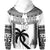 Custom Text and Number Fiji Rugby Hoodie Pacific The Bati Black Fijian Tapa LT14 - Polynesian Pride