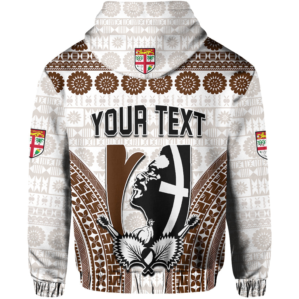 Custom Fiji Rugby Bati Hoodie Proud Tapa Pattern LT13 - Polynesian Pride
