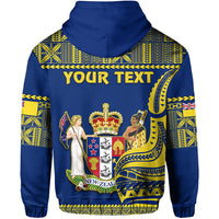 Custom Niue Hoodie Hiapo Mix Polynesian Happy Constitution Day LT14 - Polynesian Pride