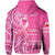 Custom Tonga Breast Cancer Hoodie Tongan Ngatu Pattern No One Fights Alone LT14 - Polynesian Pride