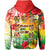 Aloha Poly Fest Hoodie Polynesian Pattern With Tropical Flowers LT14 - Polynesian Pride