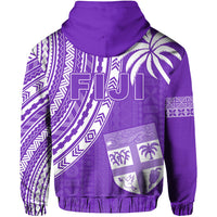 Fiji Rugby Sevens Hoodie Fijian 7s Tapa Polynesian Purple LT13 - Polynesian Pride