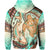 Hawaii Hoodie Polynesian Shark and Sea Turtle Dreamy Turquoise Artsy LT14 - Polynesian Pride