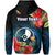 Custom Yap State Hoodie FSM Hibiscus Flowers Mix Polynesian LT14 - Polynesian Pride