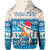 Custom Hawaii Mele Kalikimaka Hoodie Dabbing Santa Blue Merry Christmas LT14 - Polynesian Pride