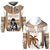 Custom Text and Number Fiji Rugby Hoodie Pacific The Bati Brown Fijian Tapa LT14 Pullover Hoodie Brown - Polynesian Pride