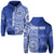 Custom Tupou Tonga College Hoodie Tongan Ngatu Pattern LT14 Hoodie Blue - Polynesian Pride