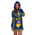 (Custom Personalised) Niue Hoodie Dress Happy Constitution Day Niuean Hiapo Crab With Map LT14 - Polynesian Pride