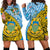 Tuvalu 1978 Hoodie Dress Happy 44th Independence Anniversary Polynesian Pattern LT14 Yellow - Polynesian Pride