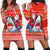 (Custom Personalised) Hawaii Christmas Hoodie Dress Santa Shark Mele Kalikimaka Tribal LT14 Red - Polynesian Pride