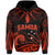 Custom Samoa Tatau Hoodie Red Polynesian Ula Nifo LT13 Pullover Hoodie Red - Polynesian Pride