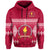 Beulah College Hoodie Ngatu Pattern Tonga LT13 Maroon - Polynesian Pride