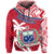 Custom Samoa Hoodie Samoan Coat of Arms With Coconut Red Style LT14 - Polynesian Pride