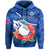 (Custom Text and Number) Samoa Rugby Hoodie Manu Samoa Polynesian Hibiscus Blue Style LT14 - Polynesian Pride