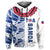 (Custom Text and Number) Toa Samoa Rugby Hoodie Siamupini Ula Fala White LT13 - Polynesian Pride