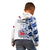 (Custom Text and Number) Toa Samoa Rugby Hoodie KID Siamupini Ula Fala White LT13 - Polynesian Pride