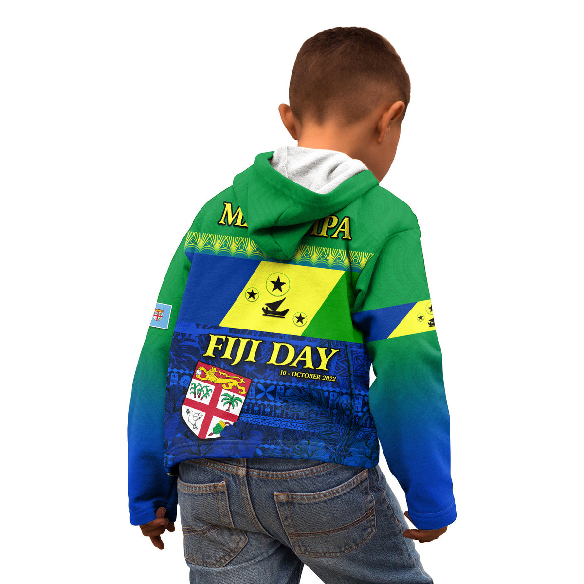 Malampa Fiji Day Hoodie KID Vanuatu Polynesia mix Flowers LT13 - Polynesian Pride