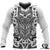 New Zealand Hoodie Maori Rugby Black and White Unisex Black - Polynesian Pride