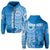 Custom Apifoou Tonga College Hoodie Tongan Ngatu Pattern LT14 Zip Hoodie Blue - Polynesian Pride