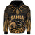 Custom Samoa Tatau Hoodie Gold Polynesian Ula Nifo LT13 Zip Hoodie Gold - Polynesian Pride