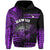 Hawaii Hoodie Kakau Warrior Helmet Gradient Purple Polynesian LT14 Zip Hoodie Purple - Polynesian Pride