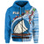 Custom Fiji Hoodie Fijian Drua Mix Tagimaucia Flower Blue Style LT14 - Polynesian Pride