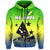 Malampa Province Hoodie Native Canoe Mix Vanuatu Pig Tusk Green Version LT14 Zip Hoodie Green - Polynesian Pride