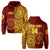 (Custom Text and Number) Tonga High School Hoodie Class of Year Tongan Ngatu Pattern LT14 Hoodie Red - Polynesian Pride