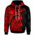 Polynesian Tonga Hoodie Maui Moana Tattoo with Seal Tonga Unisex Red - Polynesian Pride