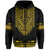 Custom Polynesian Hoodie Dashiki With Polynesian Tattoo Royal Golden Version LT14 - Polynesian Pride