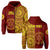 Custom Tonga High School Hoodie Tongan Ngatu Pattern LT14 Zip Hoodie Red - Polynesian Pride