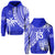 (Custom Text and Number) Fiji Rugby Sevens Hoodie Fijian 7s Tapa Polynesian Blue Ver.02 LT13 Blue - Polynesian Pride