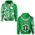 (Custom Text and Number) Rarotonga Cook Islands Hoodie Turtle and Map Style Green LT13 Green - Polynesian Pride