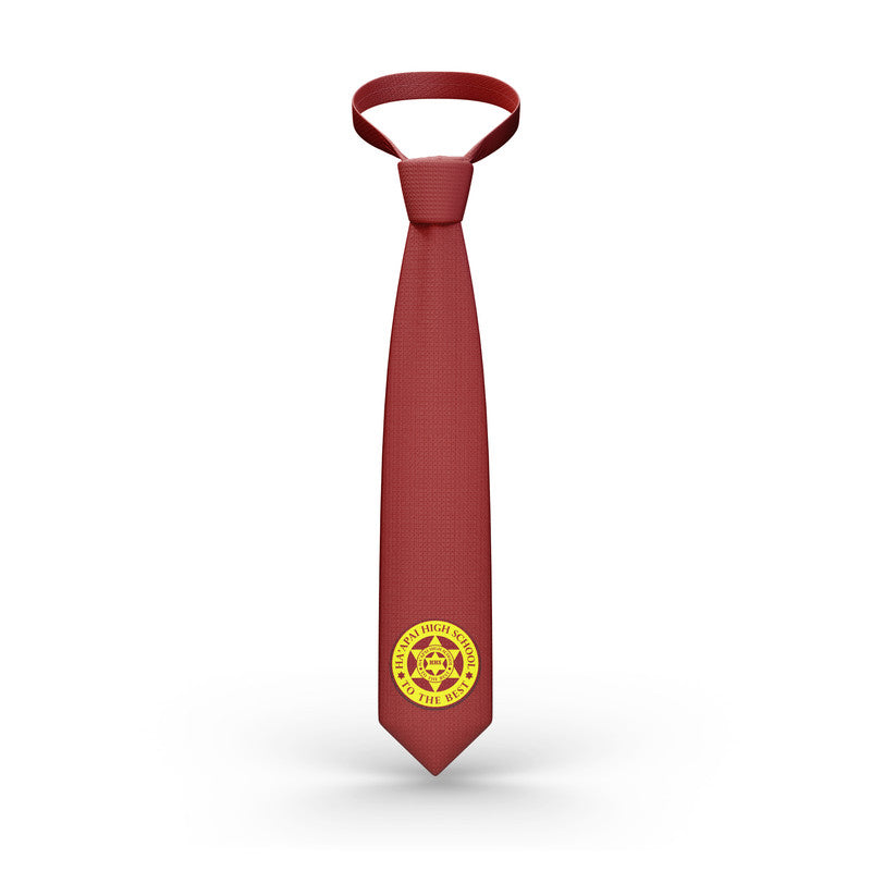 Tonga Ha'apai High School Necktie Simple Style - Maroon LT8 - Polynesian Pride