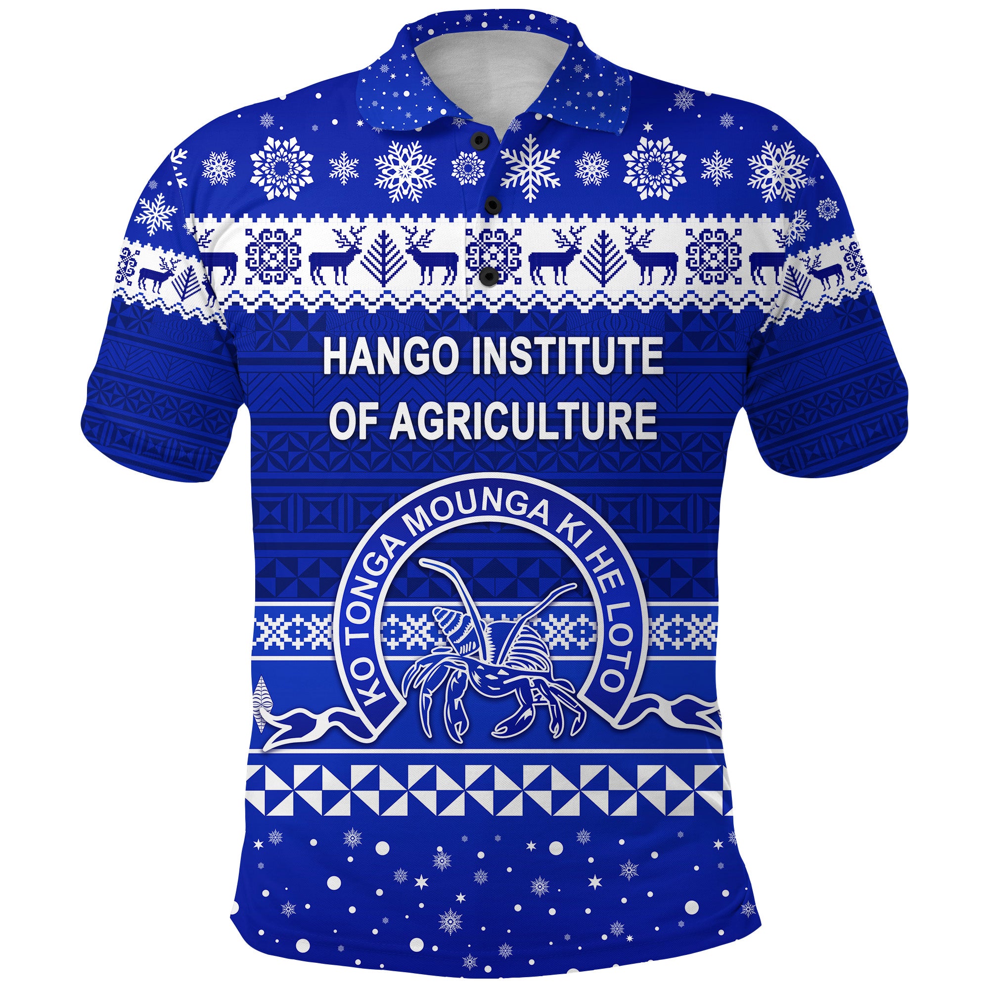 Hango Institute of Agriculture Christmas Polo Shirt Simple Style LT8 - Polynesian Pride