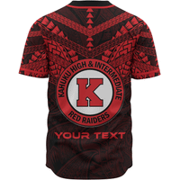 Hawaii Custom Personalised Baseball Shirt - Kahuku High And Intermediate School Logo LT10 - Polynesian Pride