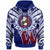 Hawaii Custom Hoodie Waianae High School Hawaiian Patterns LT10 Blue - Polynesian Pride