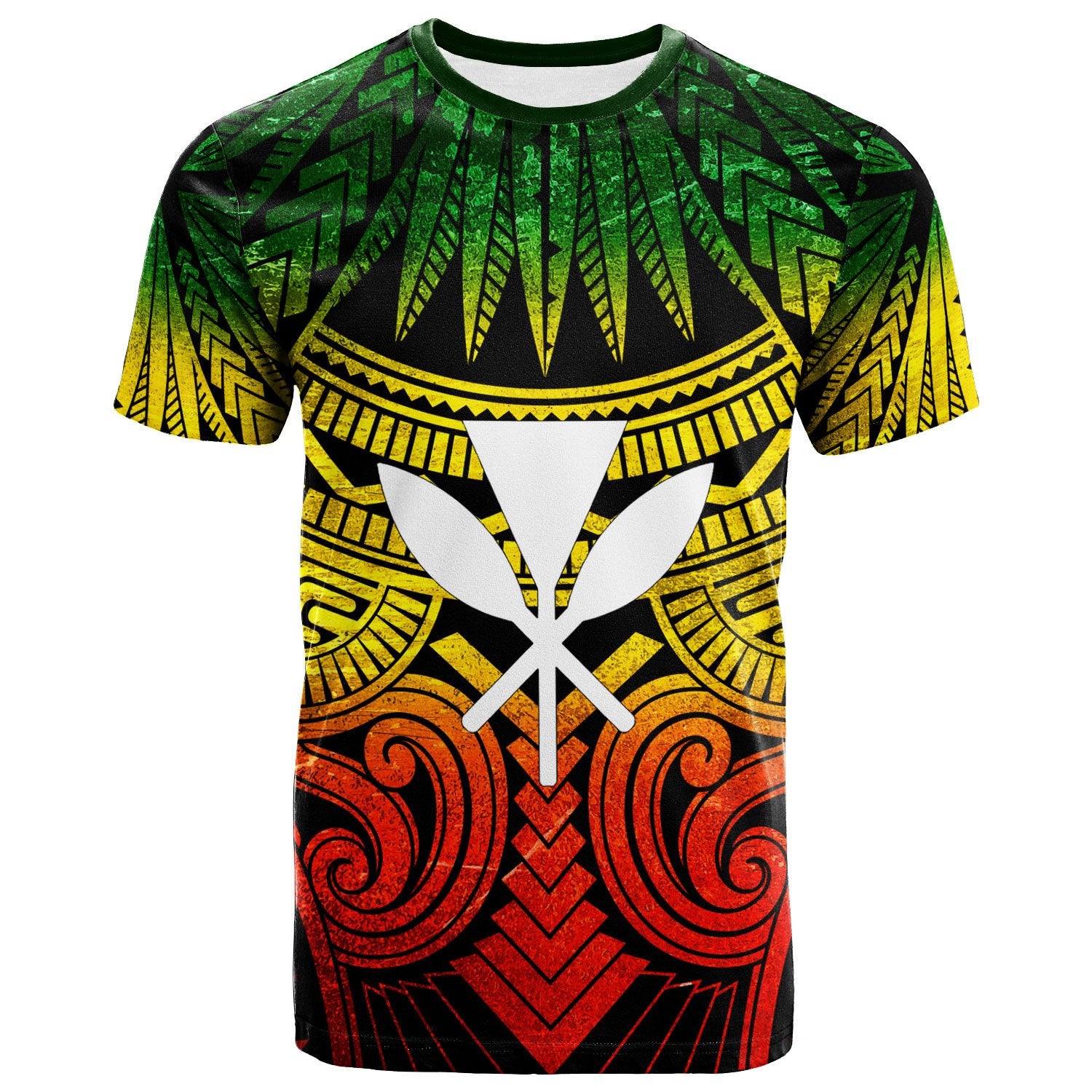 Hawaii T Shirt Reggae Classic Vignette Style Unisex Art - Polynesian Pride