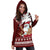 Tropical Christmas Tanned Santa Claus Hawaii Hoodie Dress LT7 - Polynesian Pride