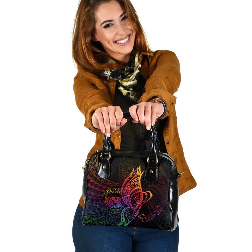 Hawaii Shoulder Handbag - Butterfly Polynesian Style One Size Black - Polynesian Pride